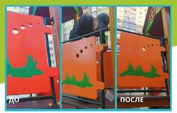 Ремонт конструкций детской площадки